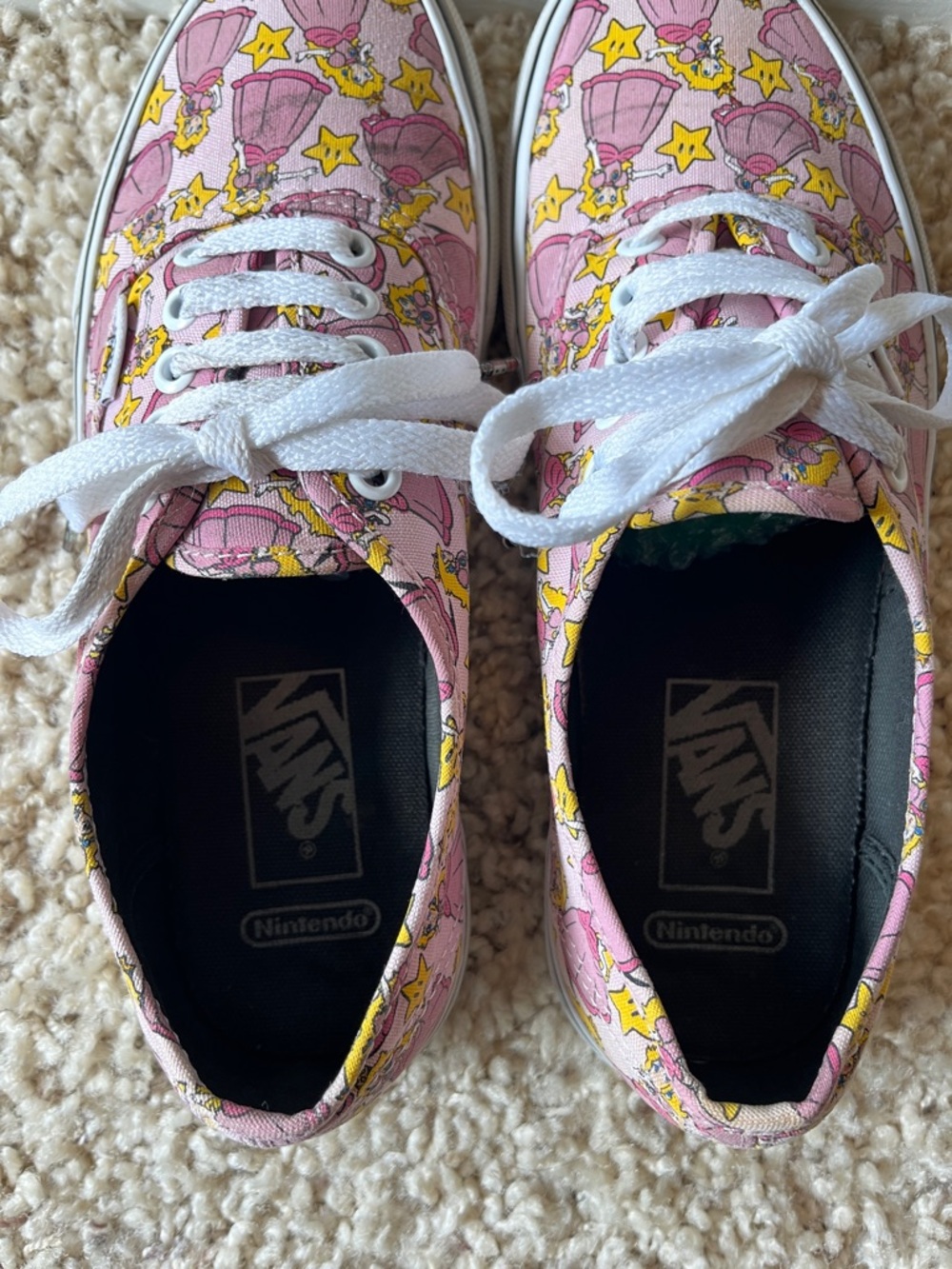 Vans Princess Peach Print Sneakers - Picture 3 of 8